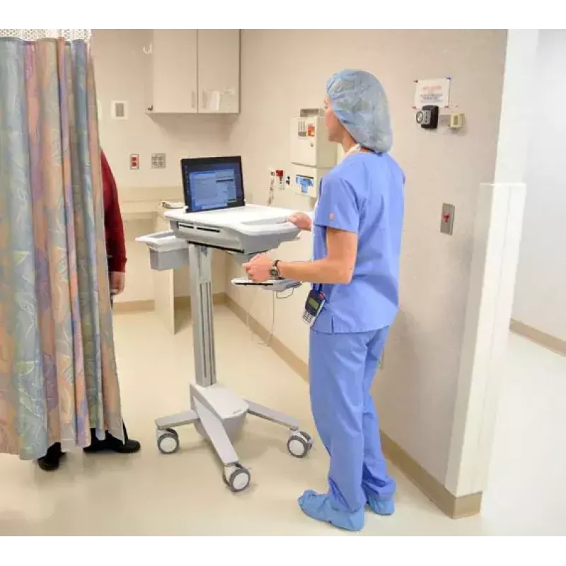 Multimeedia sülearvutikäru ERGOTRON StyleView EMR SV41-6100-0 — valge, alumiinium/plast, 51 cm kõrguse reguleerimine, 26 kg