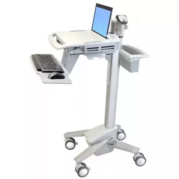Multimeedia sülearvutikäru ERGOTRON StyleView EMR SV41-6100-0 — valge, alumiinium/plast, 51 cm kõrguse reguleerimine, 26 kg