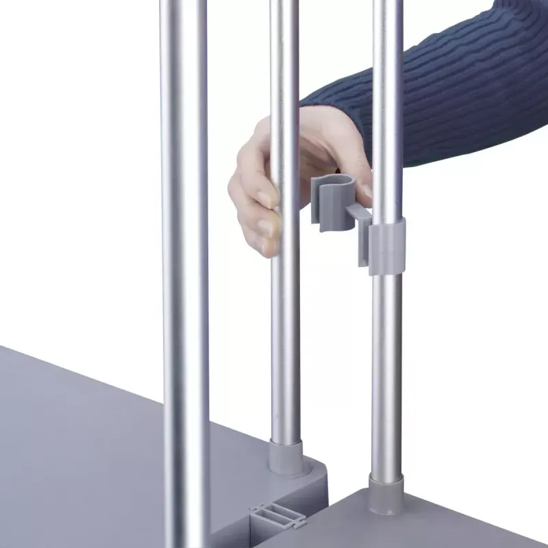 Eraldiseisev prügikotihoidja Hailo ProfiLine MSS XXXL — Siseruumidesse, Alumiinium/Metall/Plast, 430×450×970 mm