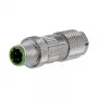 METZ CONNECT M12-pistik D-kodeeritud IP67 Cat. 5 välikonfektsioneeritav sirge