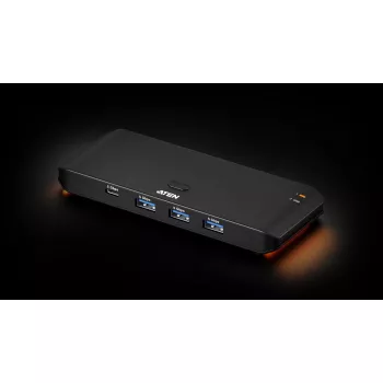 USB 3.2 Gen1 2x4 jagamislüliti ATEN US5324 host A + C ja 4 seadmepordiga