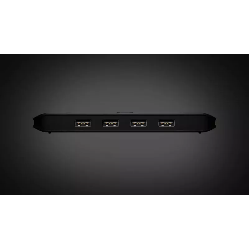 USB 2.0 jagamislüliti ATEN US4224 — 2x host kuni 4x seade, 480 Mbps, must