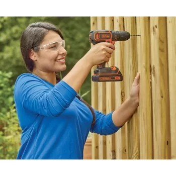 Must & Decker BDCDC18-QW puur 650 p/min Must, Oranž
