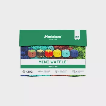 Ehitusklotsid Marioinex Mini Waffle 302 tk — virnastatav ühendatav ehituskomplekt
