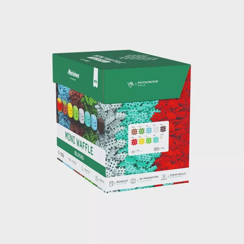 Ehitusmänguasi Marioinex Klocki Waffle Mini Blocks — 502 tk