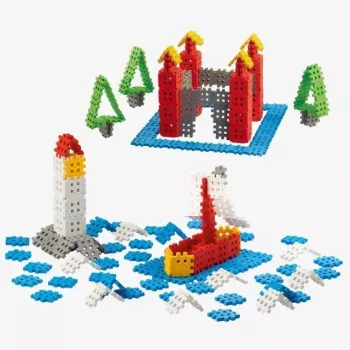 Ehitusklotsid Marioinex Mini Waffle 200 tk — plastist ühendatav ehituskomplekt