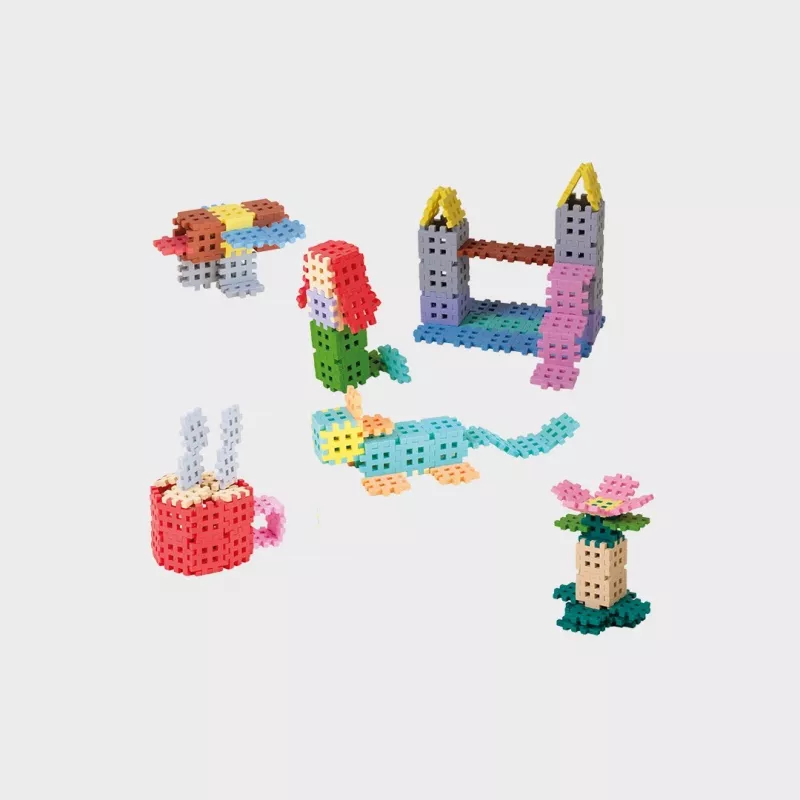 Ehitusklotsid Marioinex Mini Waffle 400 tk pastelsed — laste ehituskomplekt