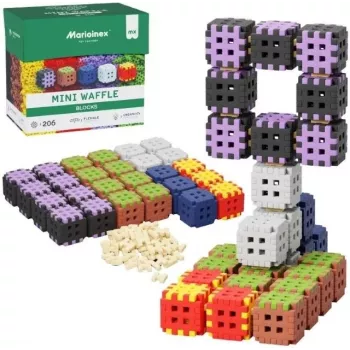 Ehitusklotsid Marioinex Mini Waffle 206 tk — laste ehituskomplekt