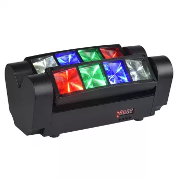 LIGHT4ME Spider MKII Turbo - 8x3W RGBW LED efekt
