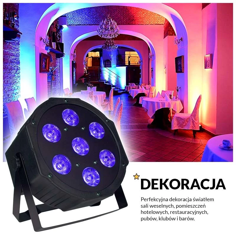 LIGHT4ME TRI PAR Basic 7x9 - LED lavaprožektor