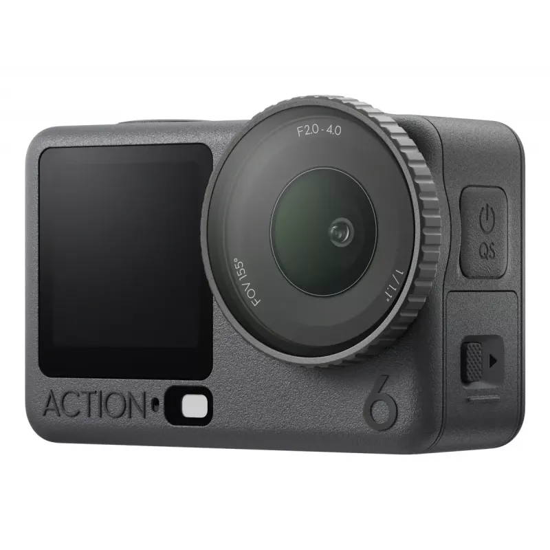 Action camera DJI Osmo Action 6 Adventure Combo — 38 MP, 4K Ultra HD, 1/1,1-tolline CMOS, 155° vaateväli, 2x digitaalne suum