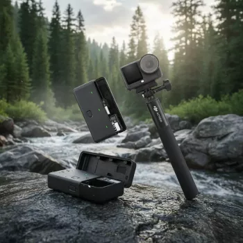 Action camera DJI Osmo Action 6 Adventure Combo — 38 MP, 4K Ultra HD, 1/1,1-tolline CMOS, 155° vaateväli, 2x digitaalne suum