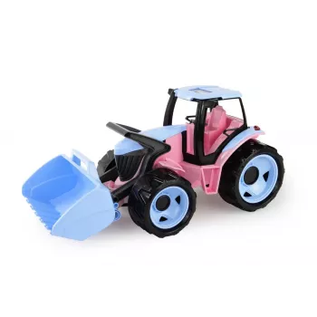 Mängutraktor kühvliga Lena mudel 02050 — roosa, 62 cm