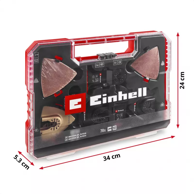 Ümmargune saeleht EINHELL 708170 HM/BiM HCS jaoks — ühildub alumiiniumi, oksiid-, kroom-vanaadiumterasega