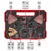 Ümmargune saeleht EINHELL 708170 HM/BiM HCS jaoks — ühildub alumiiniumi, oksiid-, kroom-vanaadiumterasega