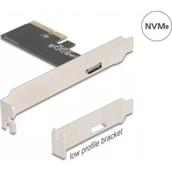 DELOCK PCI Express x4 1-le välisele OCuLinkile (SFF-8612) adapterkaardile, madalprofiil