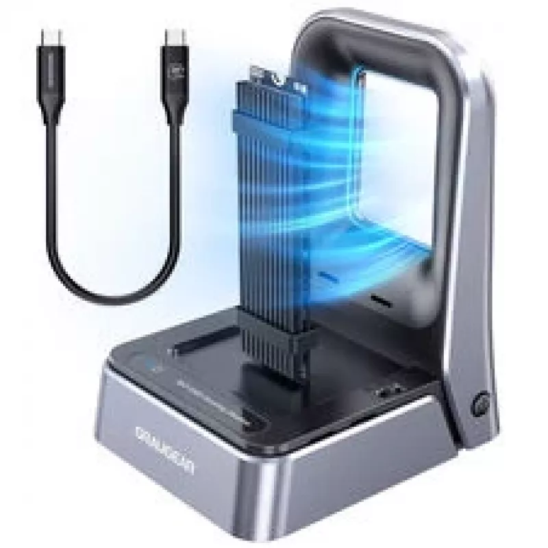 Dokkimisjaam GrauGear G-M2DK2-20G M.2 NVMe ja M.2 NGFF (SATA) SSD-dele, USB 3.2