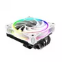 Protsessori jahuti Akasa SOHO H6L RGB valge — madalaprofiiline jahutusradiaator koos RGB ventilaatoriga, ühildub mini-ITX kompaktsete süsteemidega