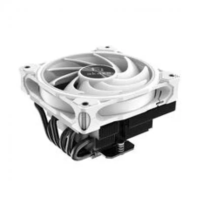 Protsessori jahuti Akasa SOHO H6L RGB valge — madalaprofiiline jahutusradiaator koos RGB ventilaatoriga, ühildub mini-ITX kompaktsete süsteemidega