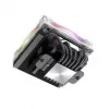 Protsessori jahuti Akasa SOHO H6L RGB valge — madalaprofiiline jahutusradiaator koos RGB ventilaatoriga, ühildub mini-ITX kompaktsete süsteemidega