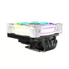 Protsessori jahuti Akasa SOHO H6L RGB valge — madalaprofiiline jahutusradiaator koos RGB ventilaatoriga, ühildub mini-ITX kompaktsete süsteemidega