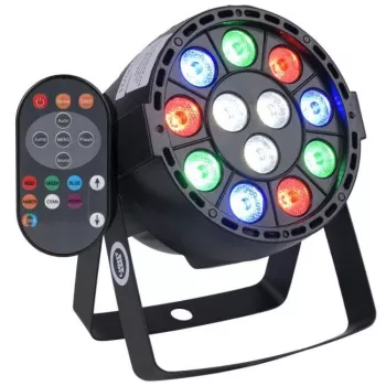 LIGHT4ME P12 LED PAR RGBW - Par LED RGBW, kaugjuhtimispult