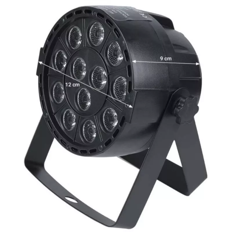 LIGHT4ME P12 LED PAR RGBW - Par LED RGBW, kaugjuhtimispult