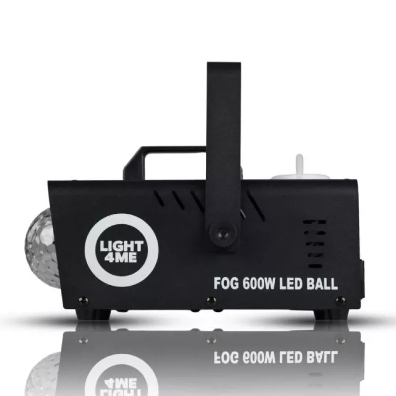 LIGHT4ME FOG 600W LED BALL - Suitsu/Udu masina suitsu valgustusefekt/diskokera, Juhtmevaba kaugjuhtimispult