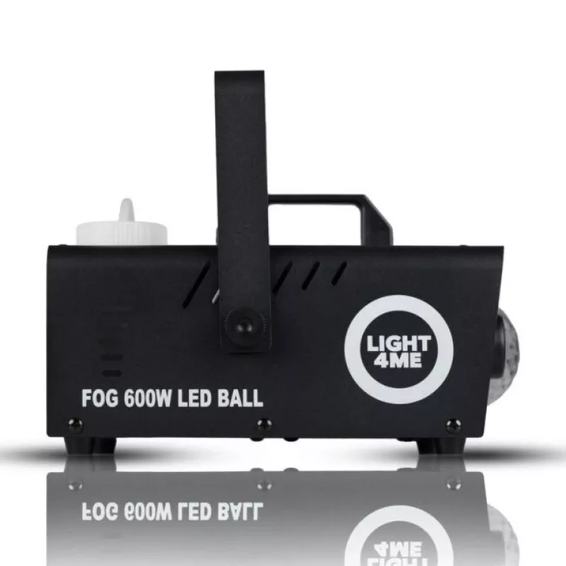 LIGHT4ME FOG 600W LED BALL - Suitsu/Udu masina suitsu valgustusefekt/diskokera, Juhtmevaba kaugjuhtimispult