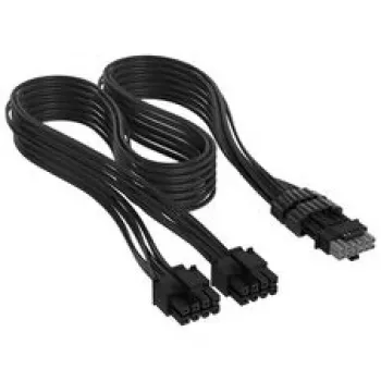 Corsair premium-punutud 2x 8-Pin to 12V-2x6-Cable, for Type-4-Power Supply - must
