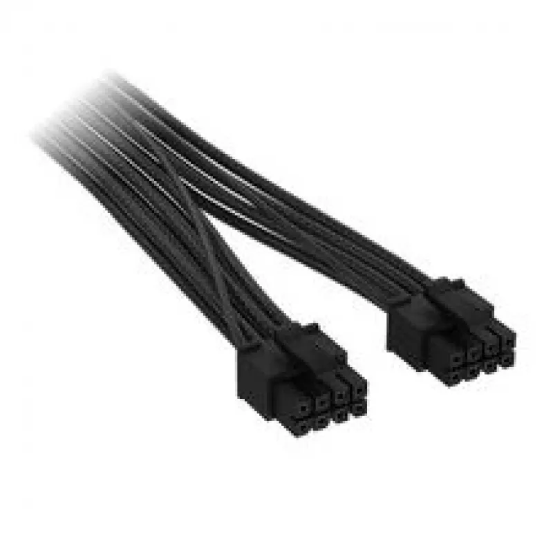 Corsair premium-punutud 2x 8-Pin to 12V-2x6-Cable, Type-5 toiteplokile - must