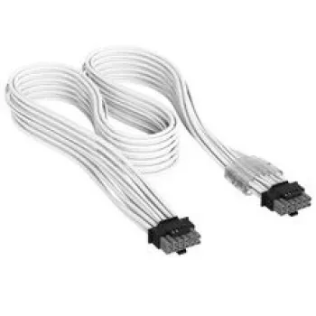 Corsair premium-punutud 12V-2x6 to 12V-2x6-Cable, Universal - valge
