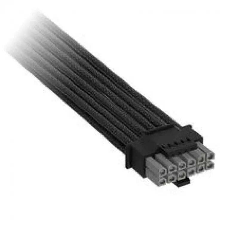 Corsair Premium varrukatud 12V-2x6 kuni 2x 6+2-kontaktiline PCIe-kaabel, universaalne - must