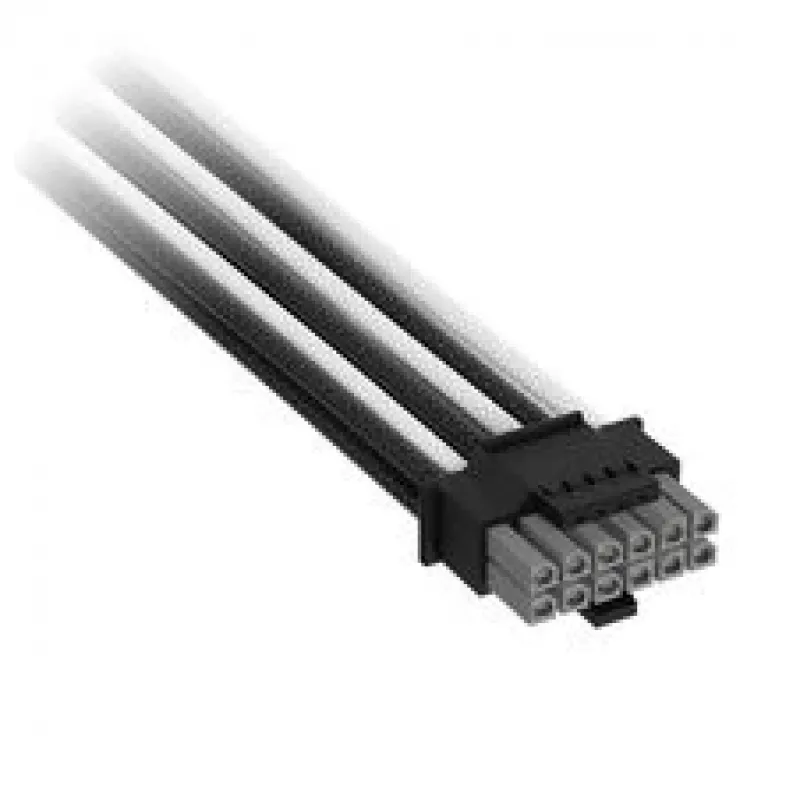 Corsair premium-punutud 12V-2x6 to 2x 6+2-Pin-PCIe-kaabel, Universal - Must/valge