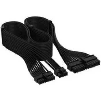 Corsair premium-punutud 24-Pin-ATX-kaabel, Gen 5, Type-5 toiteplokile - must
