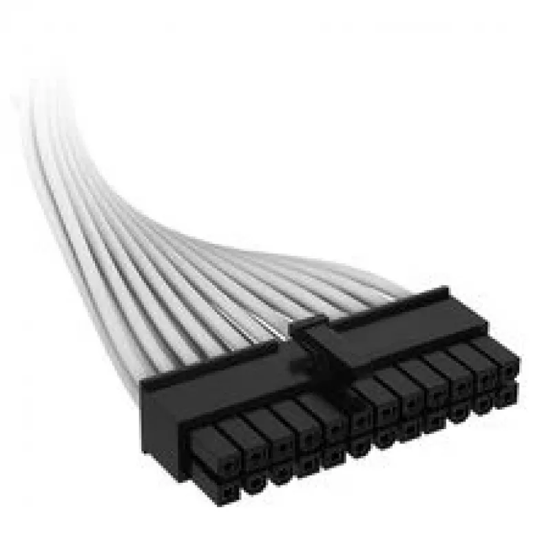 Corsair premium-punutud 24-Pin-ATX-kaabel, Gen 5, Type-5 toiteallikale - Valge
