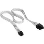 Corsair premium-punutud 8-Pin-ATX-kaabel, Type-5 toiteplokile - valge
