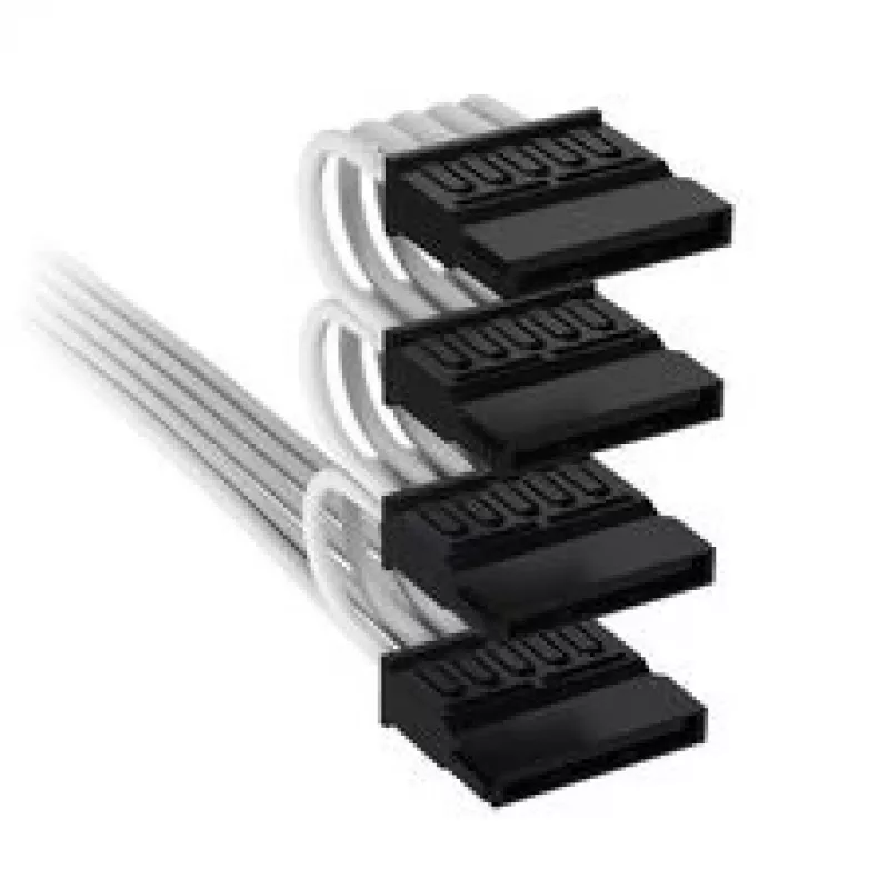 Corsair premium-punutud 4x SATA-toitekaabel, Type-5 toiteallikale - Valge