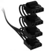 Corsair premium-punutud 4x 4-Pin-Molex-Cable, Type-5 toiteplokile - Must