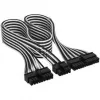 Corsair kaablikomplekt, Type 4, DC kaabel Pro Kit, individuaalselt ümbrisestatud – must/valge