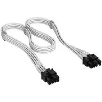 Corsair kaabel, Type 4, PCIe Power Connector, 8-pin (6+2), 650mm, individually sleeved - valge