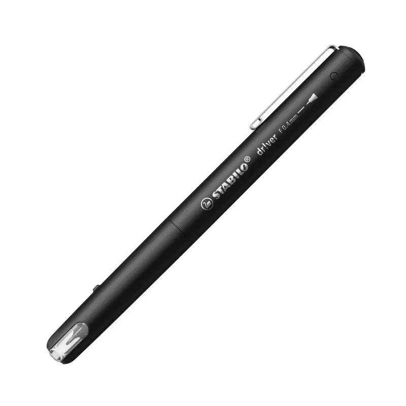 Peenliinipastakas Stabilo dr!ver Must, 0,4 mm ots, veepõhine tint