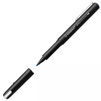 Fineliner pliiats Stabilo dr!ver Medium (0,8 mm) — Sinine tint, must korpus