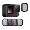 Kaamerafiltrikomplekt Telesin ND8 ND16 ND32 CPL — 4-osaline must komplekt