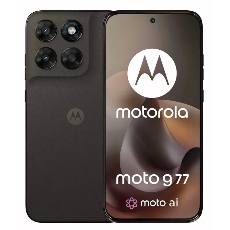 Nutitelefon Motorola G77 5G — 12 GB muutmälu, 256 GB salvestusruumi, 6,78-tolline 120 Hz pOLED, Dimensity 6400, 108+8 MP, NFC, IP64