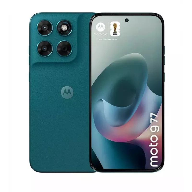 Nutitelefon Motorola G77 5G 12/256GB Shaded Spruce — 6,78-tolline 120 Hz pOLED, Dimensity 6400, 108+8 MP, NFC, IP64