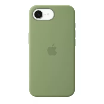 Kaitsev silikoonümbris MagSafe'iga Apple iPhone 17e jaoks — Light Moss, sobib 15,5 cm (6,1 tolli) ekraanidele