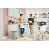 Ristkülikukujuline roostevabast terasest prügikast Hailo Öko duo Plus M, 18 L mahutavus