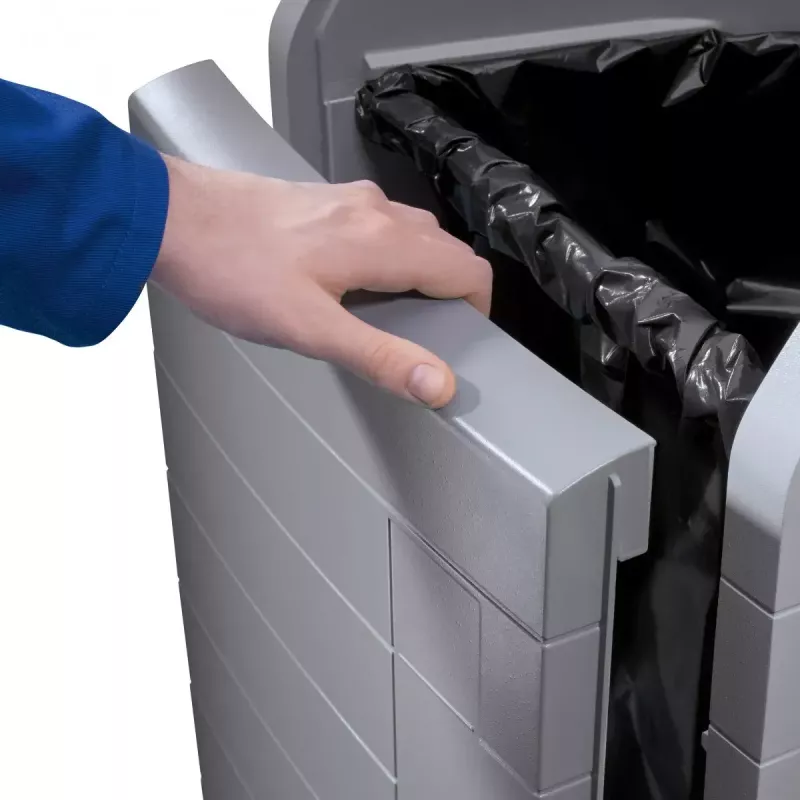 Prügikast Hailo ProfiLine WSB Design Plus XXXL — ristkülikukujuline ABS hall, laius 500 mm, sügavus 470 mm, kõrgus 110 mm