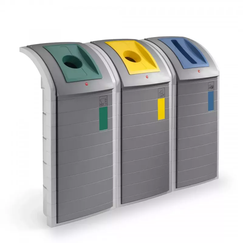 Prügikast Hailo ProfiLine WSB Design Plus XXXL — ristkülikukujuline ABS hall, laius 500 mm, sügavus 470 mm, kõrgus 110 mm